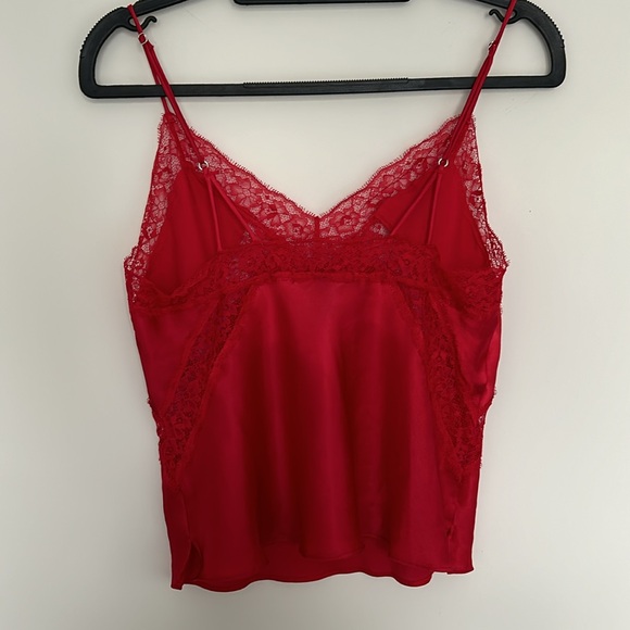 Victoria’s Secret Red‎ Lace Cami Spaghetti Strap Top - Size Medium - Picture 3 of 5
